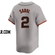 Blake Sabol Men's San Francisco Giants Gray Limited Away Jersey