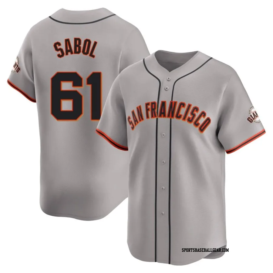 Blake Sabol Men's San Francisco Giants Gray Limited Away Jersey