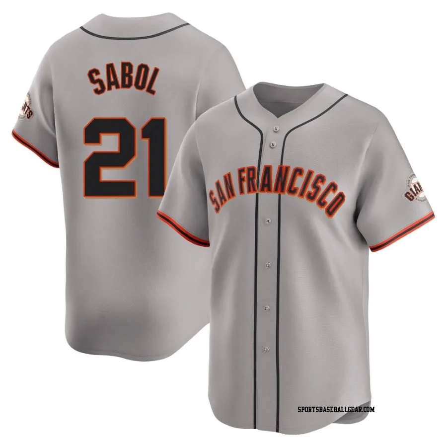 Blake Sabol Men's San Francisco Giants Gray Limited Away Jersey