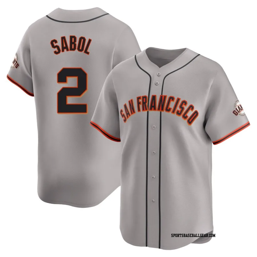 Blake Sabol Men's San Francisco Giants Gray Limited Away Jersey