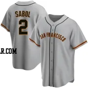 Blake Sabol Men's San Francisco Giants Gray Replica Road Jersey