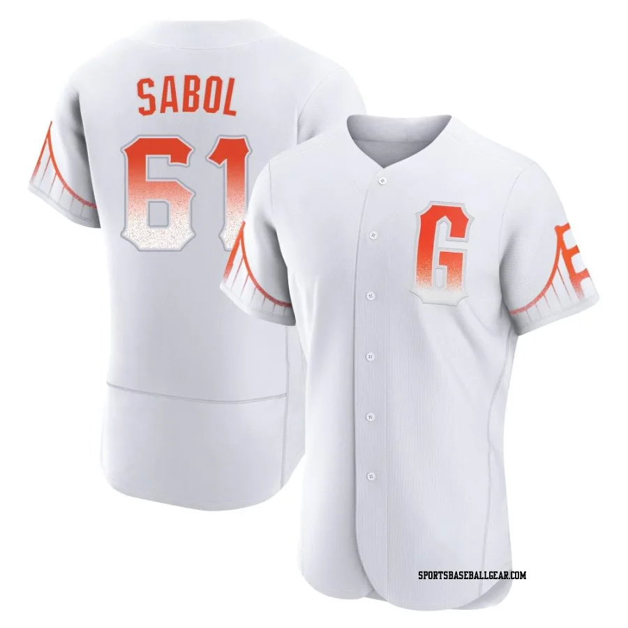 Blake Sabol Men's San Francisco Giants White Authentic 2021 City Connect Jersey