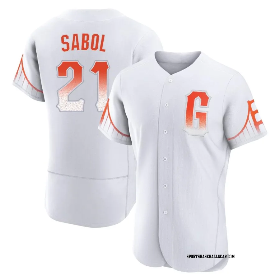 Blake Sabol Men's San Francisco Giants White Authentic 2021 City Connect Jersey