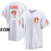 Blake Sabol Men's San Francisco Giants White Replica 2021 City Connect Jersey