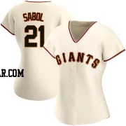 Blake Sabol Women's San Francisco Giants Cream Authentic Home Jersey