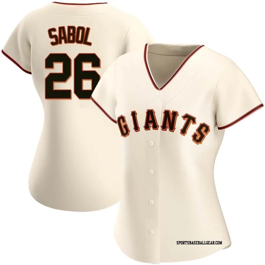 Blake Sabol Women's San Francisco Giants Cream Authentic Home Jersey