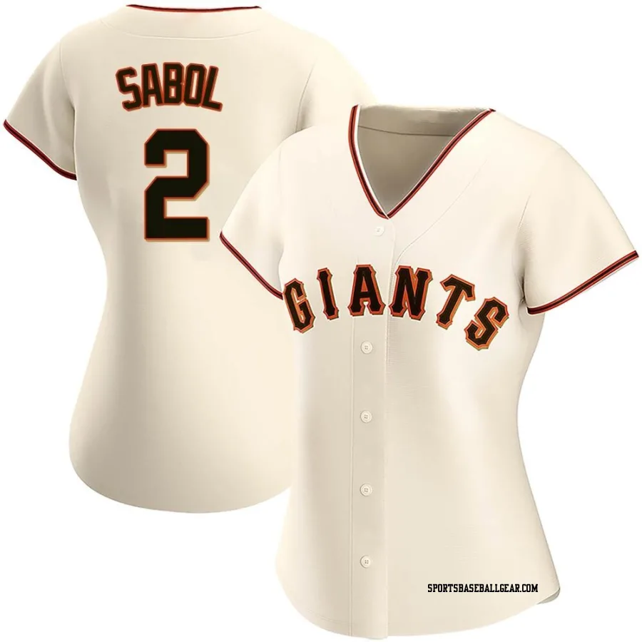 Blake Sabol Women's San Francisco Giants Cream Authentic Home Jersey