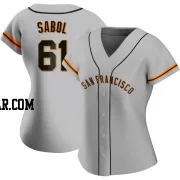 Blake Sabol Women's San Francisco Giants Gray Authentic Road Jersey