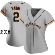 Blake Sabol Women's San Francisco Giants Gray Authentic Road Jersey