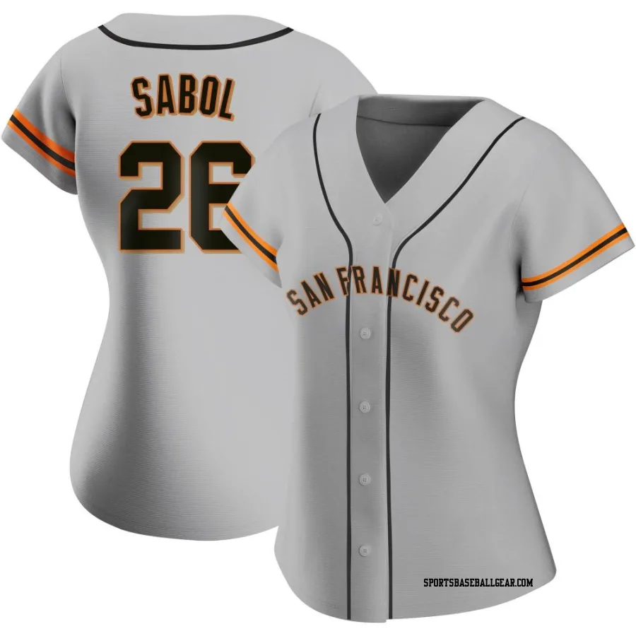 Blake Sabol Women's San Francisco Giants Gray Authentic Road Jersey