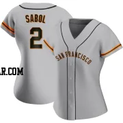 Blake Sabol Women's San Francisco Giants Gray Replica Road Jersey