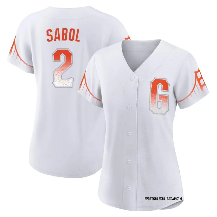 Blake Sabol Women's San Francisco Giants White Authentic 2021 City Connect Jersey