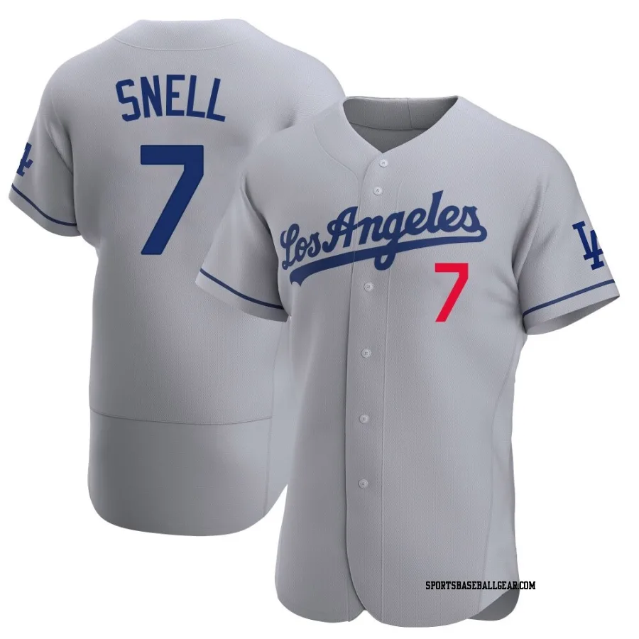 Blake Snell Men's Los Angeles Dodgers Gray Authentic Away Jersey