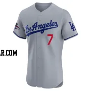 Blake Snell Men's Los Angeles Dodgers Gray Elite Road World Series Champions Jersey