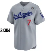 Blake Snell Men's Los Angeles Dodgers Gray Limited Away 2024 World Series Jersey