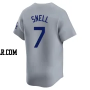 Blake Snell Men's Los Angeles Dodgers Gray Limited Away 2024 World Series Jersey