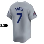 Blake Snell Men's Los Angeles Dodgers Gray Limited Away World Series Champions Jersey