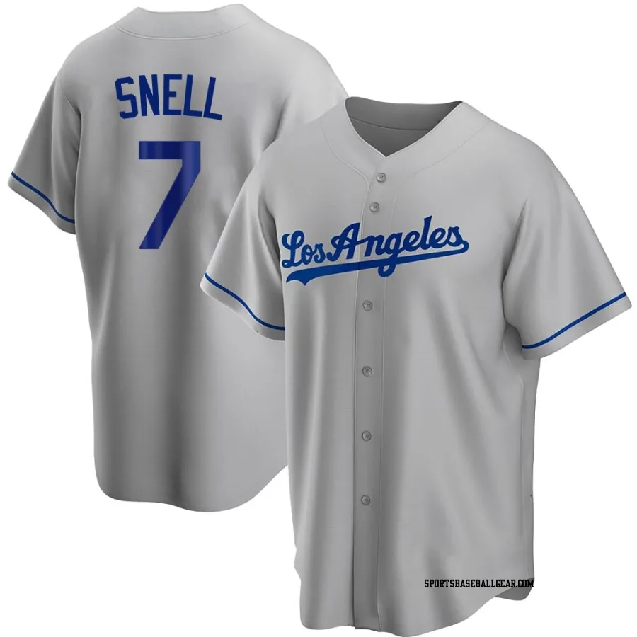 Blake Snell Men's Los Angeles Dodgers Gray Replica Road Jersey