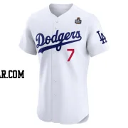 Blake Snell Men's Los Angeles Dodgers White Elite Home 2024 World Series Jersey