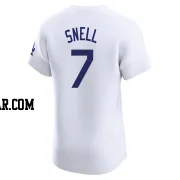 Blake Snell Men's Los Angeles Dodgers White Elite Home 2024 World Series Jersey