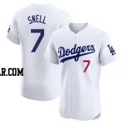 Blake Snell Men's Los Angeles Dodgers White Elite Home Jersey