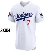 Blake Snell Men's Los Angeles Dodgers White Elite Home World Series Champions Jersey