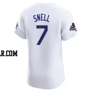 Blake Snell Men's Los Angeles Dodgers White Elite Home World Series Champions Jersey