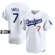 Blake Snell Men's Los Angeles Dodgers White Limited 2024 World Tour Seoul Series Home Jersey