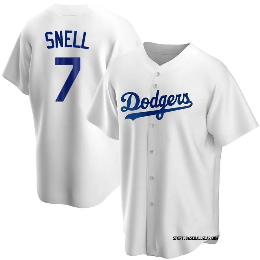 Blake Snell Men's Los Angeles Dodgers White Replica Home Jersey