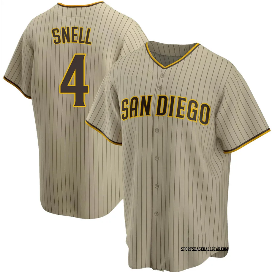 Blake Snell Men's San Diego Padres Sand/Brown Replica Alternate Jersey