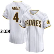 Blake Snell Men's San Diego Padres White Elite Home Patch Jersey