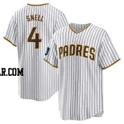 Blake Snell Men's San Diego Padres White Replica 2024 World Tour Seoul Series Home Jersey