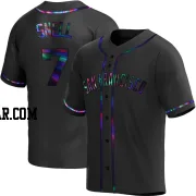 Blake Snell Men's San Francisco Giants Black Holographic Replica Alternate Jersey