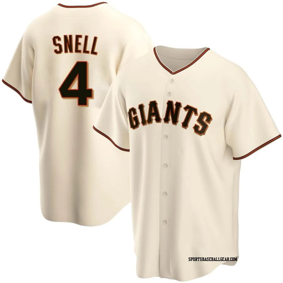 Blake Snell Men's San Francisco Giants Cream Replica Home Jersey