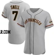 Blake Snell Men's San Francisco Giants Gray Authentic Road Jersey