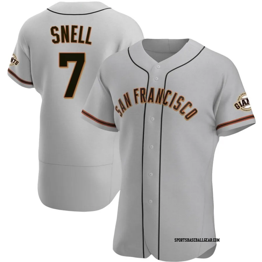 Blake Snell Men's San Francisco Giants Gray Authentic Road Jersey