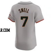 Blake Snell Men's San Francisco Giants Gray Elite Road Jersey