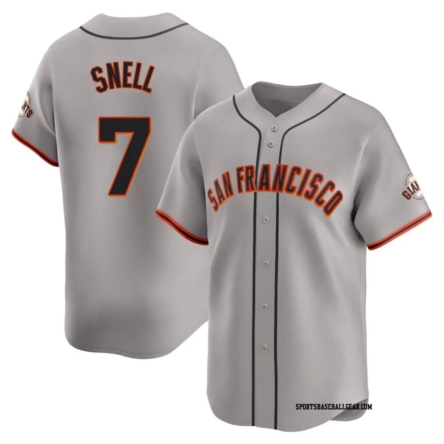 Blake Snell Men's San Francisco Giants Gray Limited Away Jersey