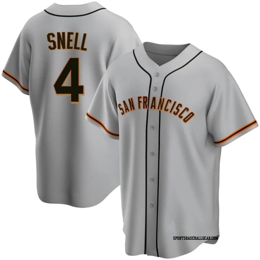 Blake Snell Men's San Francisco Giants Gray Replica Road Jersey