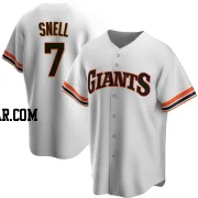 Blake Snell Men's San Francisco Giants White Replica Home Cooperstown Collection Jersey