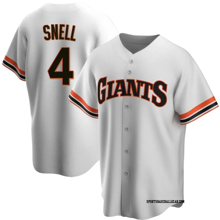 Blake Snell Men's San Francisco Giants White Replica Home Cooperstown Collection Jersey