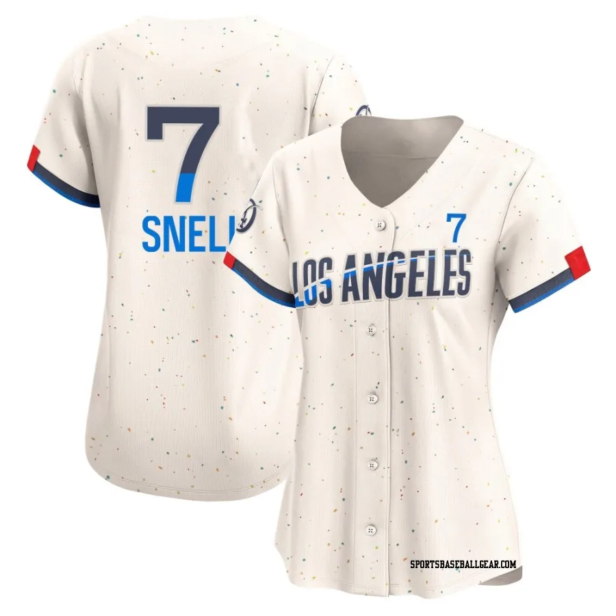 Blake Snell Women's Los Angeles Dodgers Cream Limited 2024 City Connect Jersey