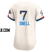 Blake Snell Women's Los Angeles Dodgers Cream Limited 2024 City Connect World Series Champions Jersey