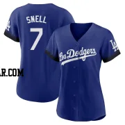 Blake Snell Women's Los Angeles Dodgers Royal Authentic 2021 City Connect Jersey