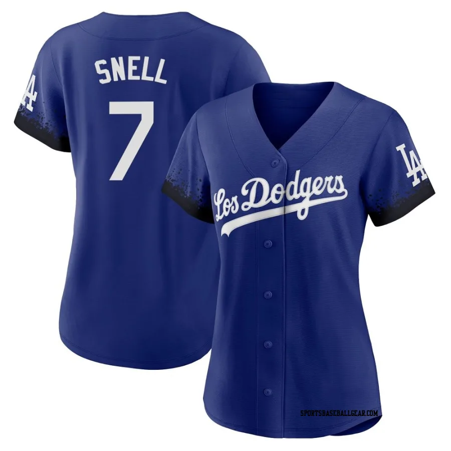 Blake Snell Women's Los Angeles Dodgers Royal Authentic 2021 City Connect Jersey