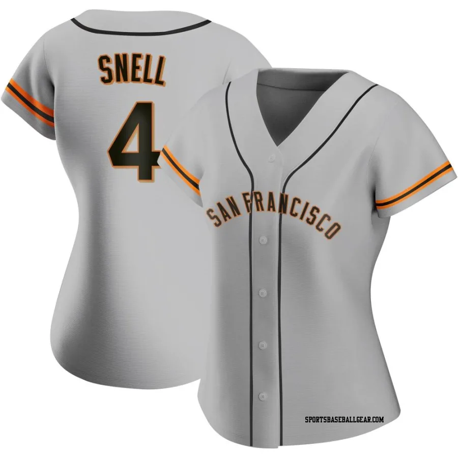 Blake Snell Women's San Francisco Giants Gray Authentic Road Jersey