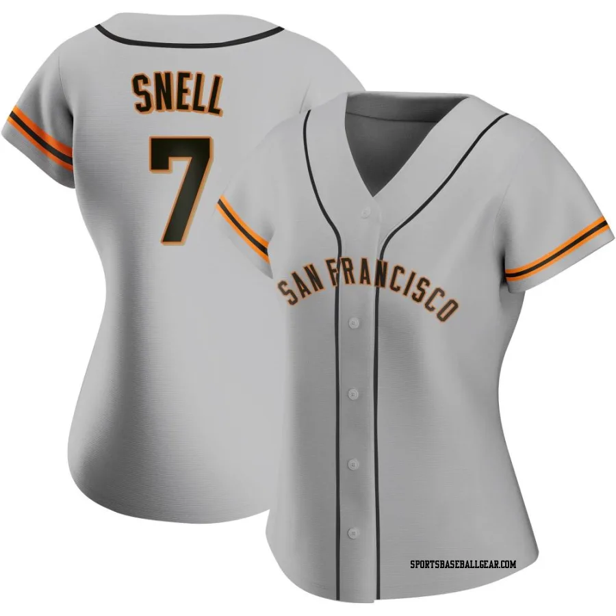 Blake Snell Women's San Francisco Giants Gray Authentic Road Jersey