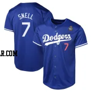 Blake Snell Youth Los Angeles Dodgers Royal Limited Alternate 2024 World Series Jersey