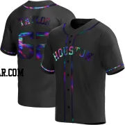 Blake Taylor Men's Houston Astros Black Holographic Replica Alternate Jersey