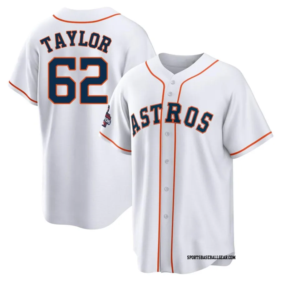 Blake Taylor Men's Houston Astros White Replica 2022 World Series Champions Home Jersey